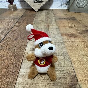 Buc-ee’s Bucees Beaver Santa Hat Plush Christmas Ornament 4" Tall